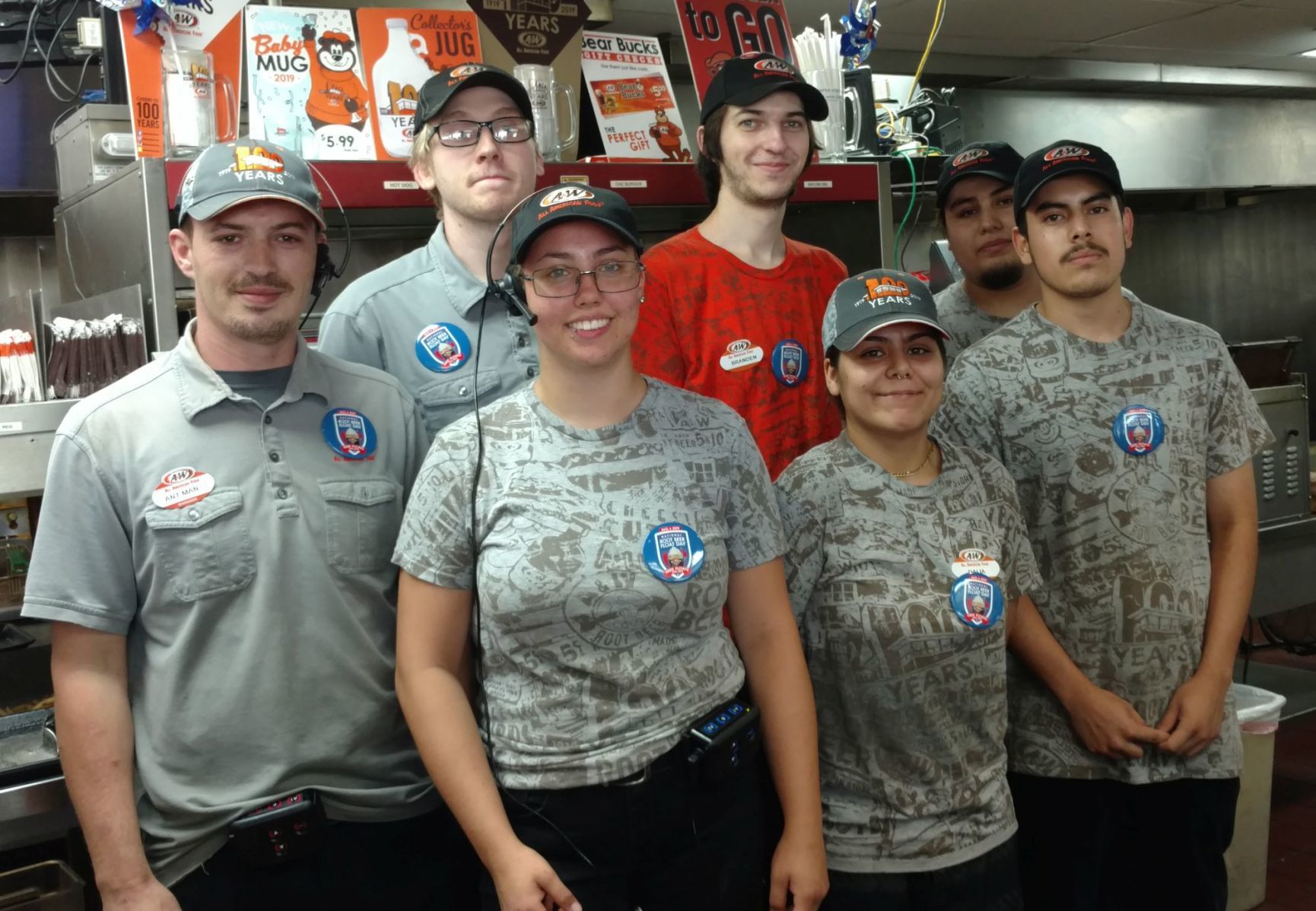 St. Helena's A&W staff